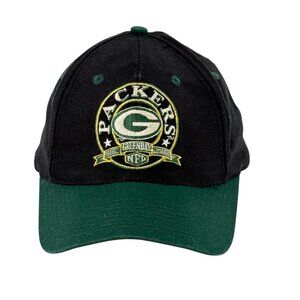 Green Bay Packers Snapback Trucker Hat Cap Drew Pearson "G" Logo NFL Banner Vtg